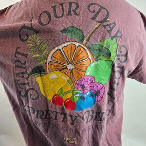 Kellogg's T Shirt Mens Large Purple Graphic Vintage Style Froot Loops Toucan Sam